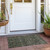 2' X 3' Moss Green and Gray Floral Washable Non Skid Indoor Outdoor Area Rug