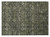 2' X 3' Moss Green and Gray Floral Washable Non Skid Indoor Outdoor Area Rug