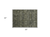 2' X 3' Moss Green and Gray Floral Washable Non Skid Indoor Outdoor Area Rug