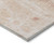 5' X 8' Salmon And Ivory Abstract Washable Indoor Outdoor Area Rug - Salmon, Ivory