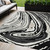5' X 8' Black Gray And Ivory Abstract Washable Indoor Outdoor Area Rug Transitional Style - Black, Gray, Ivory Color