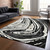 5' X 8' Black Gray And Ivory Abstract Washable Indoor Outdoor Area Rug Transitional Style - Black, Gray, Ivory Color