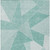 3' X 5' Mint Green And Aqua Geometric Washable Indoor Outdoor Area Rug