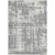 5' X 8' Gray And Ivory Abstract Washable Indoor Outdoor Area Rug Transitional Style - Gray, Ivory Color