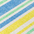 3' X 5' Blue Yellow and Green Striped Washable Non Skid Indoor Outdoor Area Rug