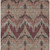 5' X 8' Burgundy Beige And Charcoal Ikat Washable Indoor Outdoor Area Rug