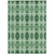 5' X 8' Emerald And Green Moroccan Washable Indoor Outdoor Area Rug