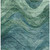 3' X 5' Teal Blue And Green Abstract Washable Indoor Outdoor Area Rug - Teal Blue, Green