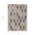 3' X 5' Beige Gray And Brown Geometric Washable Indoor Outdoor Area Rug