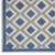 7' X 10' Blue And Gray Geometric Indoor Outdoor Area Rug