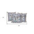 Set of Three 16" X 16" Beige and Gray Peacock Blown Seam Floral Indoor Outdoor Throw Pillow