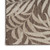 8' X 10' Brown And Ivory Palm Leaf Indoor Outdoor Area Rug