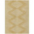 3' X 5' Gold And Ivory Geometric Washable Indoor Outdoor Area Rug Transitional Style - Gold, Ivory Color