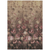 3' X 5' Taupe Brown And Pink Floral Washable Indoor Outdoor Area Rug