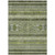 3' X 5' Olive Green And Artichoke Green Southwestern Washable Indoor Outdoor Area Rug