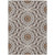 3' X 5' Chocolate Ivory And Taupe Floral Medallion Washable Indoor Outdoor Area Rug