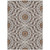 3' X 5' Chocolate Ivory And Taupe Floral Medallion Washable Indoor Outdoor Area Rug