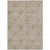 5' X 8' Khaki Beige And Tan Floral Washable Indoor Outdoor Area Rug