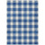 3' X 5' Navy Blue And Gray Plaid Washable Indoor Outdoor Area Rug