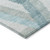 5' X 8' Teal Blue Geometric Washable Indoor Outdoor Area Rug - Teal Blue