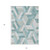 5' X 8' Teal Blue Geometric Washable Indoor Outdoor Area Rug