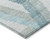 5' X 8' Teal Blue Geometric Washable Indoor Outdoor Area Rug