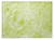 2' X 3' Lime Green Abstract Washable Non Skid Indoor Outdoor Area Rug