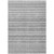 3' X 5' Gray Silver And Charcoal Striped Washable Indoor Outdoor Area Rug