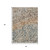 5' X 8' Beige And Copper Abstract Washable Indoor Outdoor Area Rug