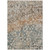 5' X 8' Beige And Copper Abstract Washable Indoor Outdoor Area Rug