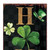 36" Black Gold And Green Home St Patrick's Day Solid Wood Porch Sign