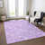 3' X 5' Lavender And Lilac Floral Washable Indoor Outdoor Area Rug