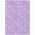3' X 5' Lavender And Lilac Floral Washable Indoor Outdoor Area Rug