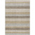 3' X 5' Beige And Ivory Striped Washable Indoor Outdoor Area Rug - Beige, Ivory
