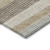 3' X 5' Beige And Ivory Striped Washable Indoor Outdoor Area Rug - Beige, Ivory