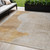 5' X 8' Gold And Ivory Geometric Washable Indoor Outdoor Area Rug - Gold, Ivory