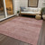 3' X 5' Blush And Mauve Medallion Washable Indoor Outdoor Area Rug