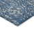 5' X 8' Blue And Ivory Floral Washable Indoor Outdoor Area Rug
