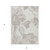 3' X 5' Ivory Beige And Taupe Floral Washable Indoor Outdoor Area Rug - 606114944867