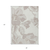 3' X 5' Ivory Beige And Taupe Floral Washable Indoor Outdoor Area Rug