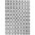 5' X 8' Gray And Ivory Geometric Washable Indoor Outdoor Area Rug Transitional Style - Gray, Ivory Color
