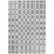 5' X 8' Gray And Ivory Geometric Washable Indoor Outdoor Area Rug Transitional Style - Gray, Ivory Color