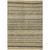 5' X 8' Chocolate And Taupe Striped Washable Indoor Outdoor Area Rug