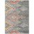 3' X 5' Gray And Terra Cotta Southwestern Washable Indoor Outdoor Area Rug
