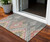 3' X 5' Gray And Terra Cotta Southwestern Washable Indoor Outdoor Area Rug