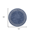 6' Navy Blue And Ivory Round Indoor Outdoor Area Rug