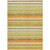 3' X 5' Artichoke Green Striped Washable Non Skid Indoor Outdoor Area Rug Transitional Style - Artichoke Green Color