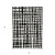 3' X 5' Black And Ivory Abstract Washable Indoor Outdoor Area Rug - 608219012366