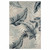 8' X 10' Blue And Gray Floral Stain Resistant Indoor Outdoor Area Rug