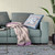 26" x 26" Blue and Gray Peacock Blown Seam Floral Indoor Outdoor Throw Pillow Home Accent